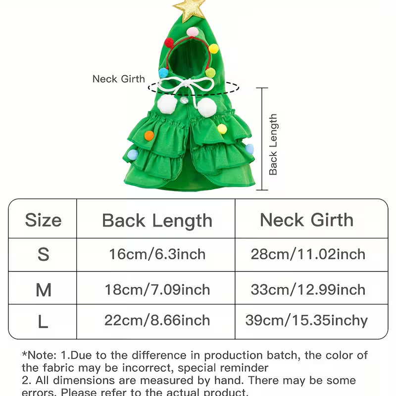 Chritsmas Tree Pet Costume